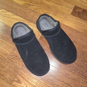 UGG Women's Black Suede Slip-On Boots